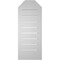 Ekena Millwork Octagonal Top Surface Mount PVC Gable Vent w/ 2"W x 1-1/2"P Brickmould Frame, 12"W x 30"H GVPOT12X3002SF - alternate 2